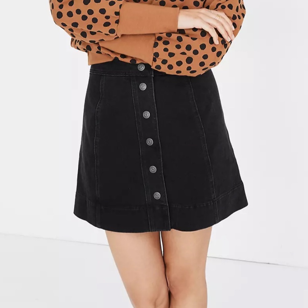 Madewell Womens snap Jean skirt